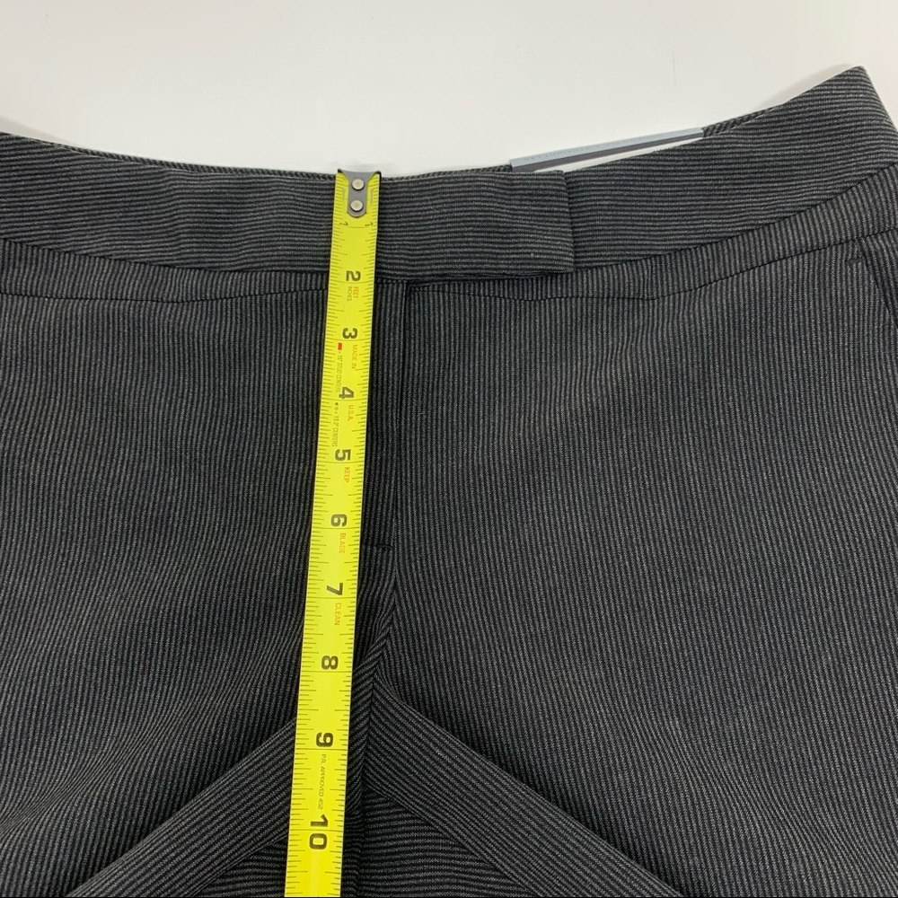 Worthington Modern Fit Pinstripe Charcoal Straight Leg Career Dress Pants Nwt 10 - Picture 14 of 16